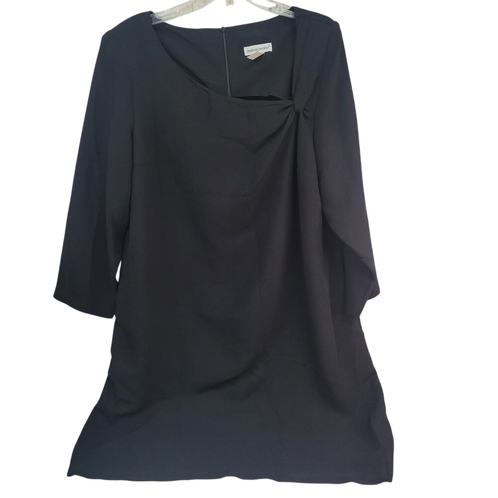 Jessica London size 18wp Long sleeve black dress